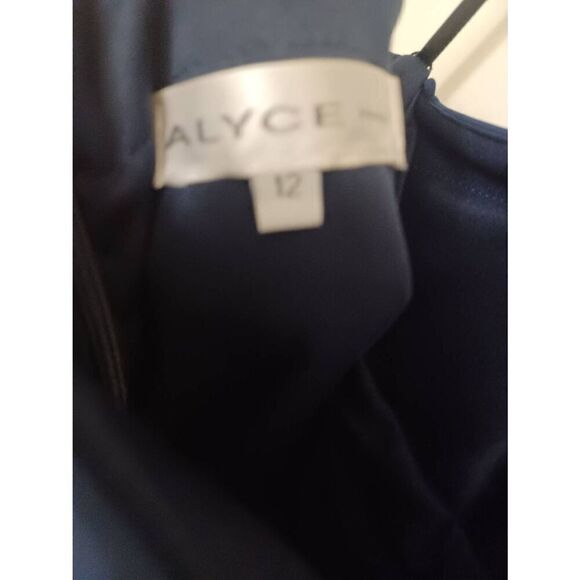Alyce Paris Homecoming Gown Color Navy Blue Size 12 - Picture 3 of 7